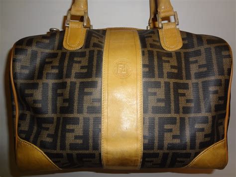 vintage fendi handbag yellow tote|vintage Fendi bags authenticity.